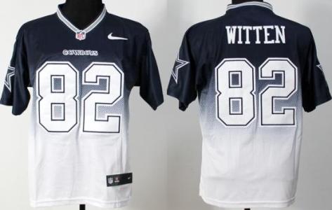 Nike Dallas Cowboys 82 Jason Witten Drift Fashion II Elite Blue White NFL Jerseys Cheap