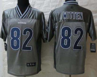 Nike Dallas Cowboys 82 Jason Witten Elite Grey Vapor NFL Jersey Cheap