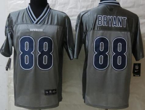 Nike Dallas Cowboys 88 Dez Bryant Elite Grey Vapor NFL Jersey Cheap