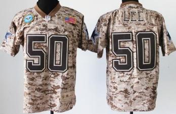 Nike Dallas Cowboys 50 Sean Lee Salute to Service Digital Camo Elite NFL Jersey Cheap