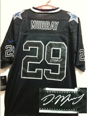Nike Dallas Cowboys 29 DeMarco Murray Elite Light Out Black Signed NFL Jerseys Cheap