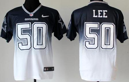 Nike Dallas Cowboys 50 Sean Lee Blue White Elite Drift Fashion II NFL Jerseys Cheap