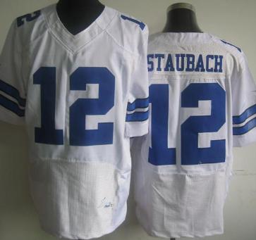 Nike Dallas Cowboys 12 R Staubach Elite White NFL Jerseys Cheap