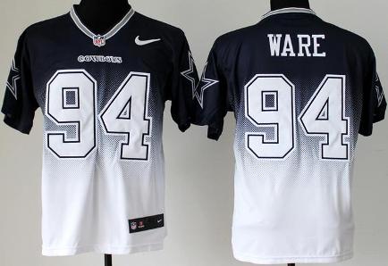 Nike Dallas Cowboys 94 DeMarcus Ware Blue White Drift Fashion II Elite NFL Jerseys Cheap