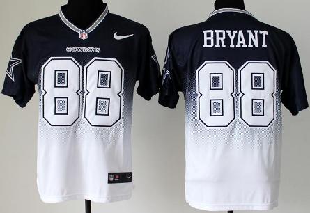 Nike Dallas Cowboys 88 Dez Bryant Blue White Drift Fashion II Elite NFL Jerseys Cheap