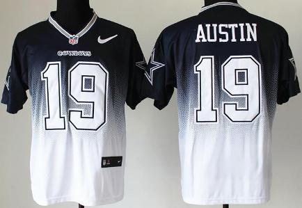 Nike Dallas Cowboys 19 Miles Austin Blue White Drift Fashion II Elite NFL Jerseys Cheap