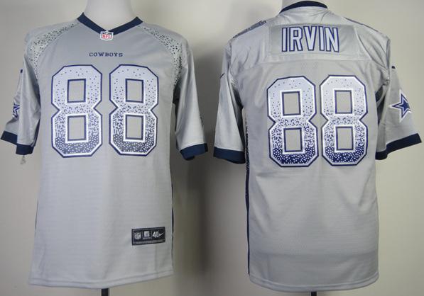 Nike Dallas Cowboys 88 Michael Irvin Grey Drift Fashion Elite NFL Jerseys Cheap