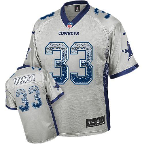 Nike Dallas Cowboys 33 Tony Dorsett Grey Drift Fashion Elite NFL Jerseys Cheap