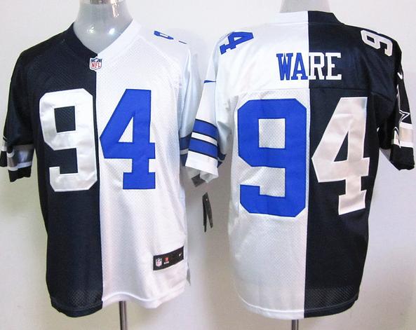 Nike Dallas Cowboys #94 DeMarcus Ware Blue White Elite Split NFL Jerseys Cheap