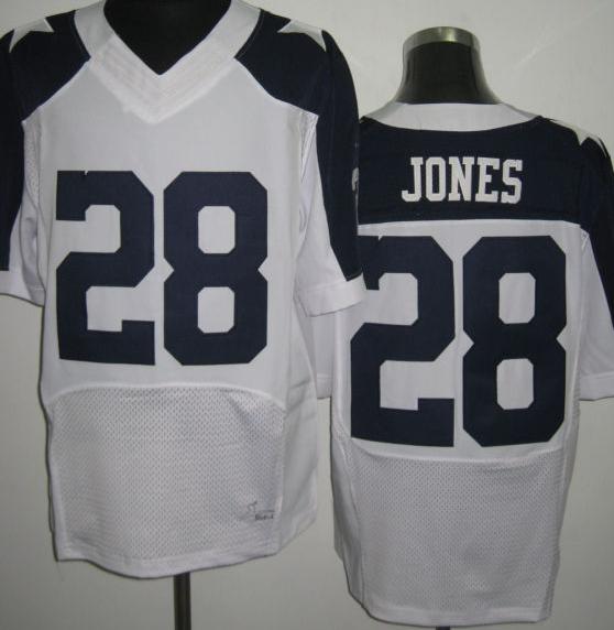 Nike Dallas Cowboys 28# Felix Jones White Thankgivings Elite NFL Jerseys Cheap