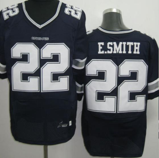 Nike Dallas Cowboys 22 E.SMITH Blue Elite NFL Jerseys Cheap