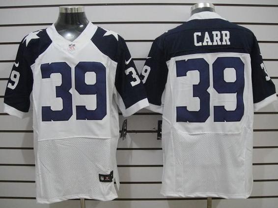 Nike Dallas Cowboys #39 Brandon Carr White Thankgivings Elite NFL Jerseys Cheap