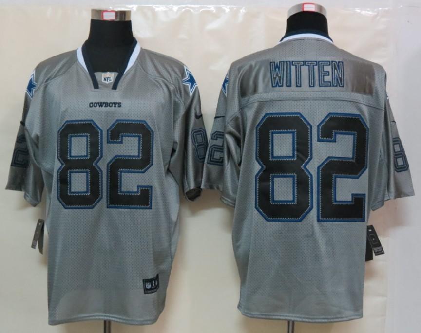 Nike Dallas Cowboys #82 Jason Witten Grey Lights Out Elite NFL Jerseys Cheap