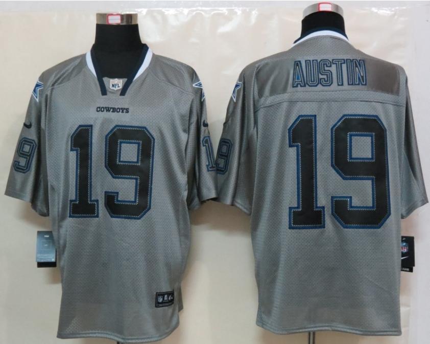 Nike Dallas Cowboys #19 Miles Austin Grey Lights Out Elite NFL Jerseys Cheap