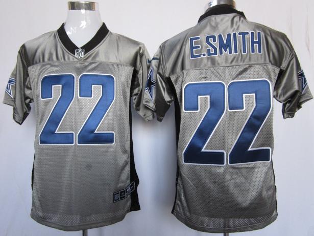 Nike Dallas Cowboys 22 E.SMITH Grey Shadow NFL Jerseys Cheap