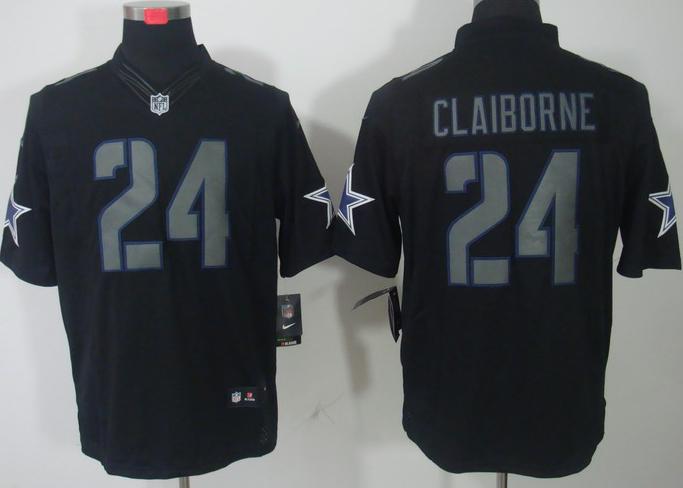 Nike Dallas Cowboys 24 Morris Claiborne Black Impact Game LIMITED NFL Jerseys Cheap
