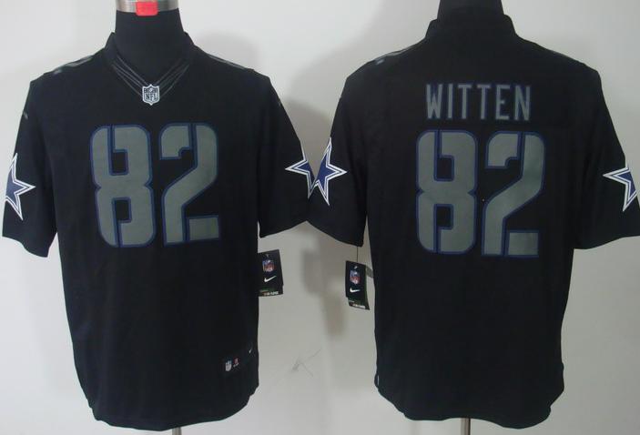 Nike Dallas Cowboys #82 Jason Witten Black Impact Game LIMITED NFL Jerseys Cheap