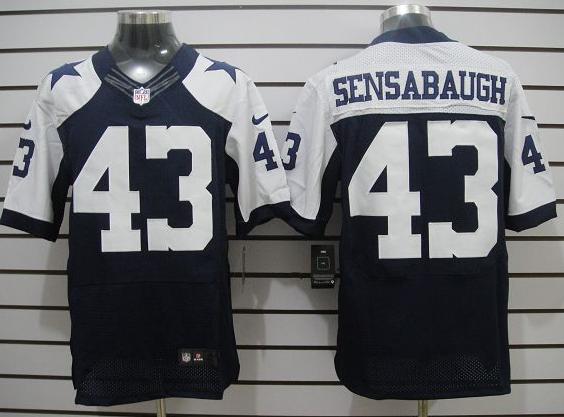 Nike Dallas Cowboys #43 Gerald Sensabaugh Blue Thankgivings Elite NFL Jerseys Cheap