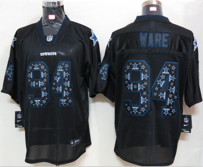 Nike Dallas Cowboys #94 DeMarcus Ware Lights Out Black NFL Jerseys Cheap