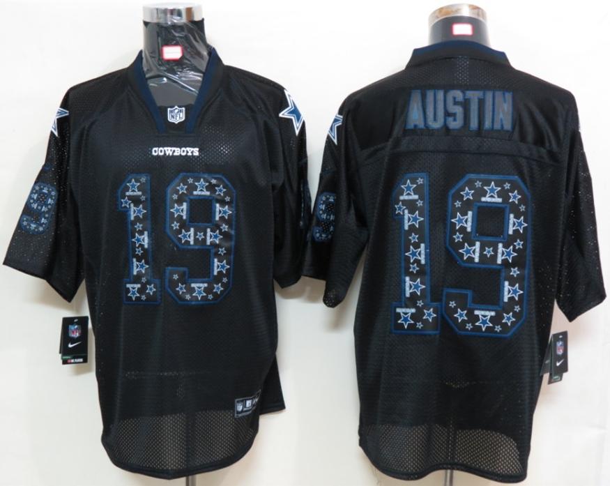 Nike Dallas Cowboys #19 Miles Austin Lights Out Black NFL Jerseys Cheap