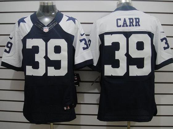 Nike Dallas Cowboys #39 Brandon Carr Blue Thankgivings Elite NFL Jerseys Cheap