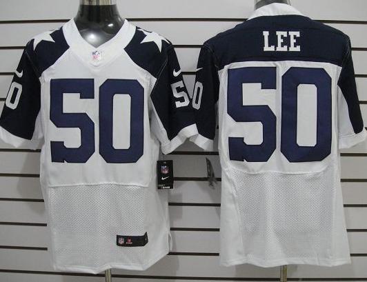 Nike Dallas Cowboy 50 Sean Lee White Thankgivings Elite NFL Jerseys Cheap