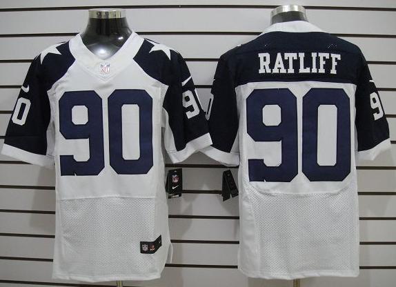 Nike Dallas Cowboys #90 Jay Ratliff White Thankgivings Elite Nike NFL Jerseys Cheap