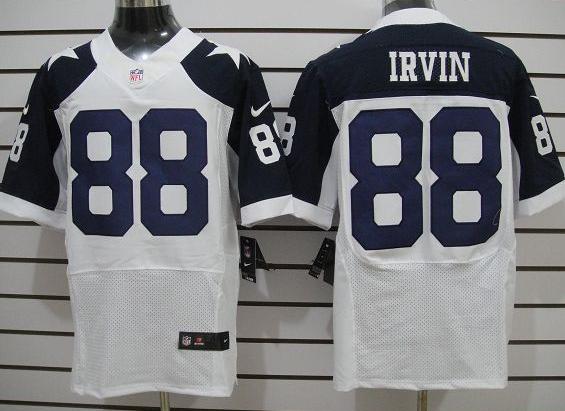 Nike Dallas Cowboys 88 Michael Irvin White Thankgivings Elite Nike NFL Jerseys Cheap