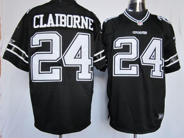 Nike Dallas Cowboys 24 Morris Claiborne Black Game Nike NFL Jerseys Cheap
