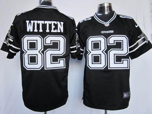 Nike Dallas Cowboys #82 Jason Witten Black Game Nike NFL Jerseys Cheap