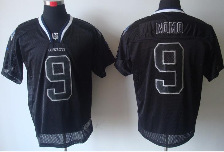Nike Dallas Cowboys 9# Tony Romo Lights Out Black Elite NFL Jerseys Cheap