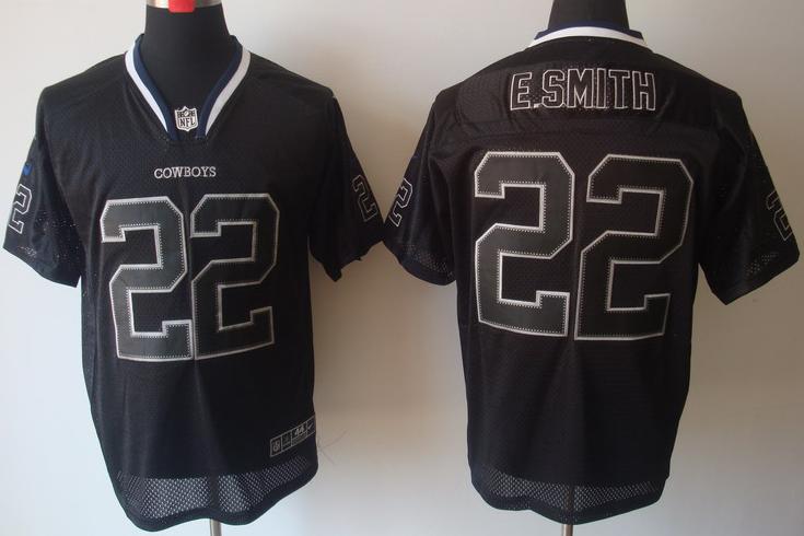 Nike Dallas Cowboys 22 E.Smith Lights Out Black Elite NFL Jerseys Cheap