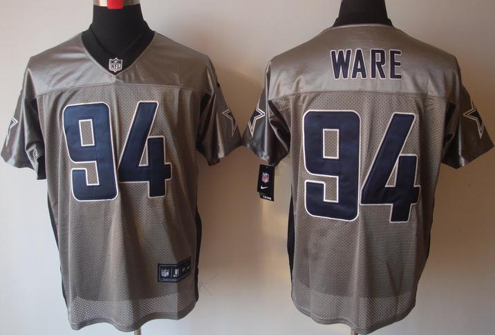 Nike Dallas Cowboys #94 DeMarcus Ware Grey Shadow Nike NFL Jerseys Cheap