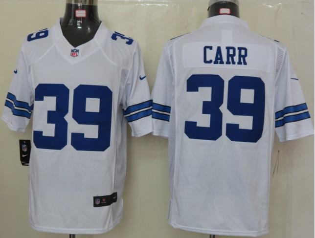 Nike Dallas Cowboys #39 Brandon Carr White Game LIMITED NFL Jerseys Cheap