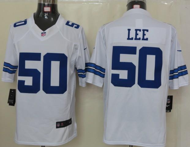 Nike Dallas Cowboy 50 Sean Lee White Game LIMITED NFL Jerseys Cheap