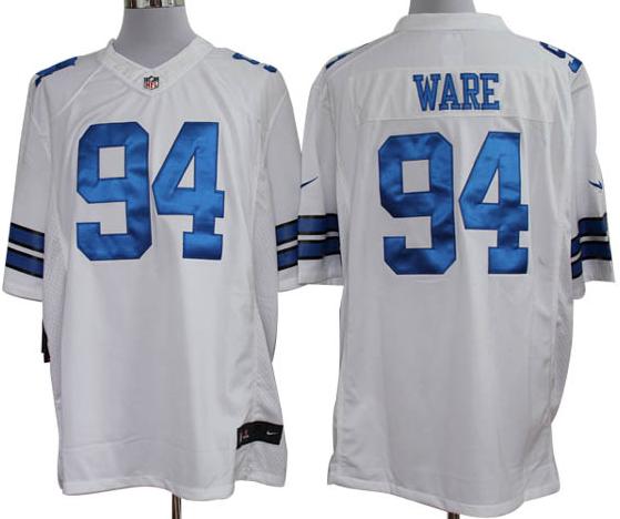 Nike Dallas Cowboys #94 DeMarcus Ware White Game LIMITED NFL Jerseys Cheap