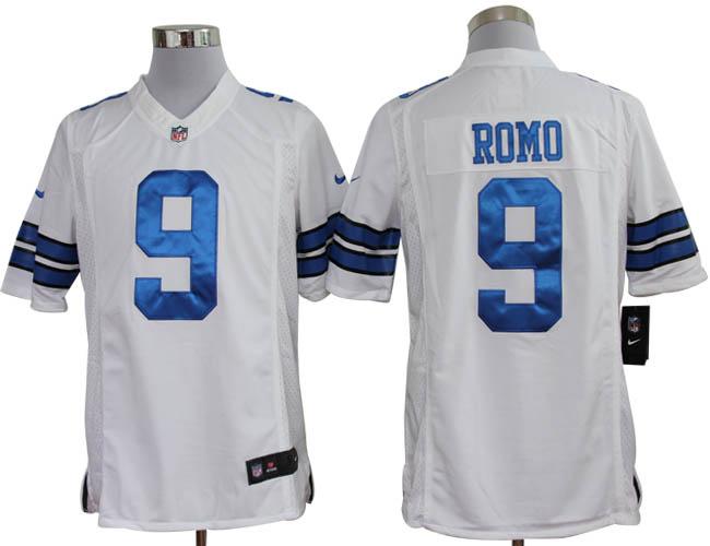 Nike Dallas Cowboys #9 Tony Romo White Game LIMITED NFL Jerseys Cheap