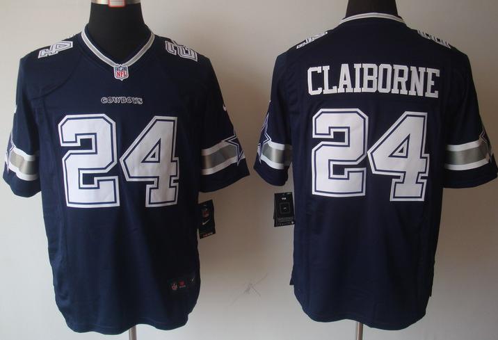 Nike Dallas Cowboys 24 Morris Claiborne Blue Game NFL Jerseys Cheap