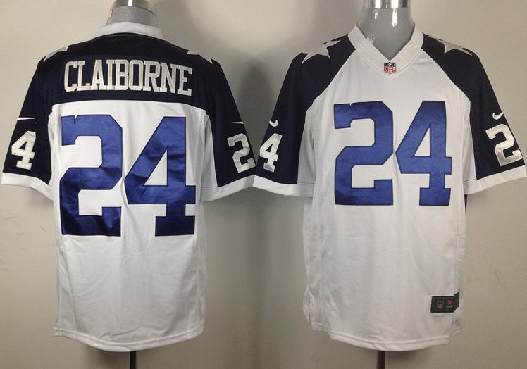Nike Dallas Cowboys 24 Morris Claiborne White Thankgivings Game LIMITED NFL Jerseys Cheap