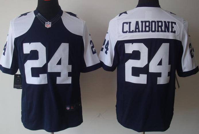 Nike Dallas Cowboys 24 Morris Claiborne Blue Thankgivings Game LIMITED NFL Jerseys Cheap