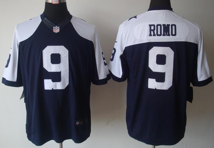 Nike Dallas Cowboys 9 Romo Blue Thankgivings Game LIMITED NFL Jerseys Cheap