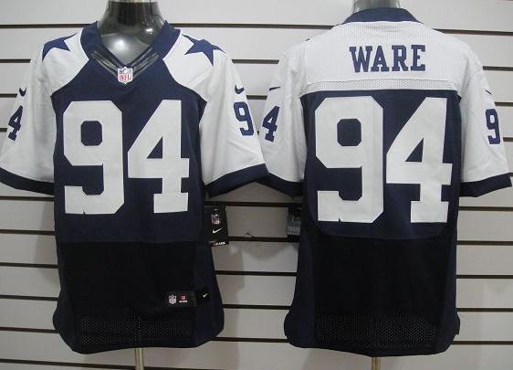 Nike Dallas Cowboys #94 Ware Blue Thankgivings Elite Nike NFL Jerseys Cheap