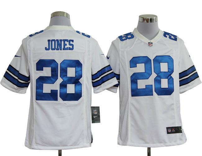 Nike Dallas Cowboys 28# Felix Jones White Game Nike NFL Jerseys Cheap
