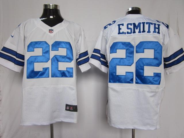 Nike Dallas Cowboys 22 E.SMITH White Elite Nike NFL Jerseys Cheap