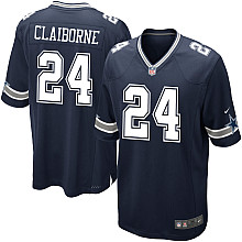 Nike Dallas Cowboys 24# Morris Claiborne Blue Nike NFL Jerseys Cheap