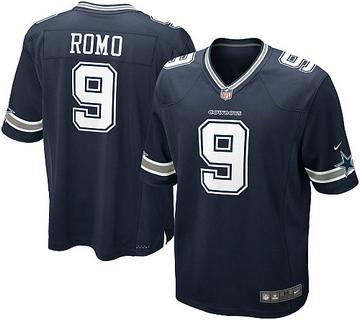 Nike Dallas Cowboys 9# Tony Romo Blue Nike NFL Jerseys Cheap