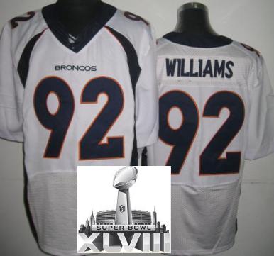 Nike Denver Broncos 92 Sylvester Williams White Elite 2014 Super Bowl XLVIII NFL Jerseys New Style Cheap