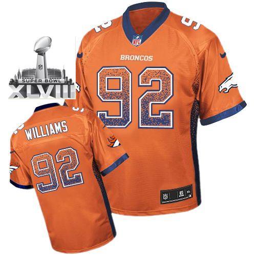 Nike Denver Broncos 92 Sylvester Williams Drift Fashion Elite 2014 Super Bowl XLVIII NFL Jerseys Cheap