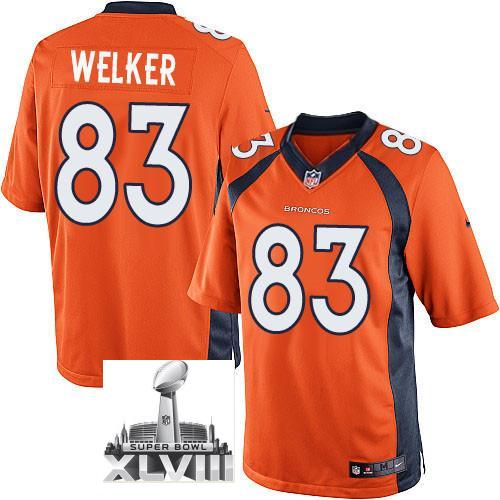 Nike Denver Broncos 83 Wes Welker Orange Limited 2014 Super Bowl XLVIII NFL Jerseys New Style Cheap