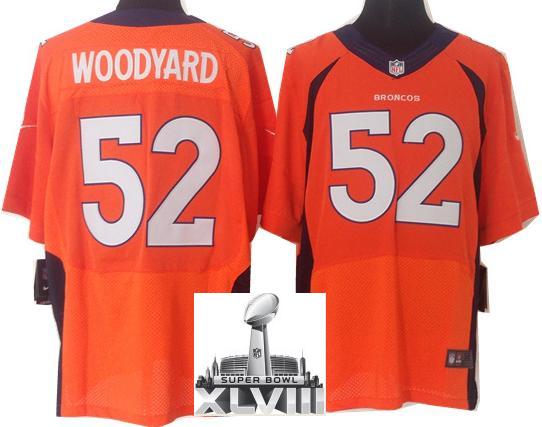 Nike Denver Broncos 52 Wesley Woodyard Orange Elite 2014 Super Bowl XLVIII NFL Jerseys New Style Cheap
